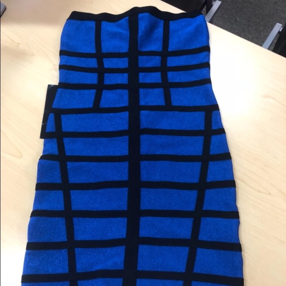 Bebe blue dress